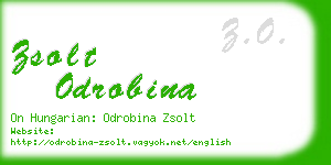 zsolt odrobina business card